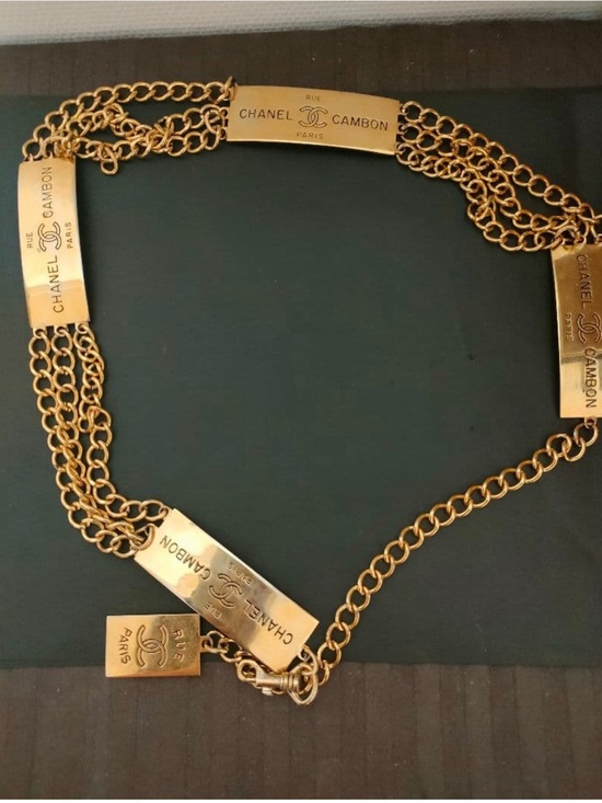 Vintage Chanel Gold Rue Cambon Chain Belt main image 4